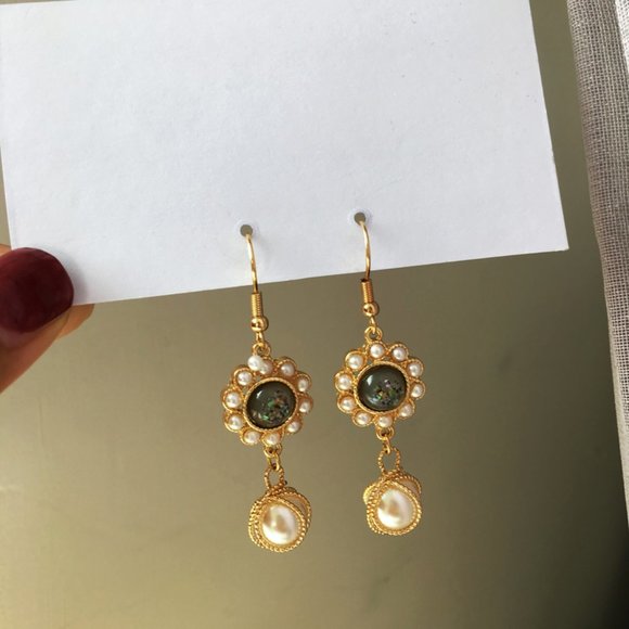 ❤️‍🔥𝕤𝕒𝕝𝕖❤️‍🔥 crystal baroque pearls earrings - Picture 10 of 13